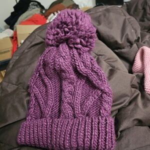 Sparkle Plum Adult Stocking Hat